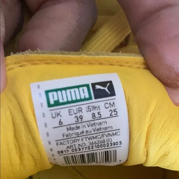 PUMA X Rihanna’s Fenty Yellow & Pink Suede Creapers Sneakers Vibrant Design EUC - Picture 11 of 11